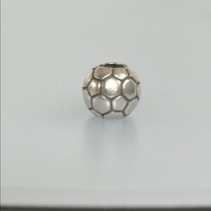 Silver Soccer Ball Charm